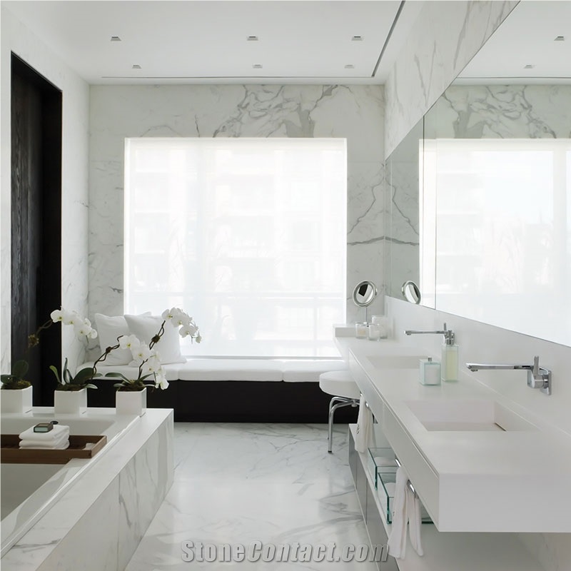Afyon White Marble Tiles & Slabs, Polished Marble Flooring Tiles, Wall Covering Tiles