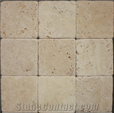 Classic Travertine Tumbled, Beige Travertine Tiles & Slabs