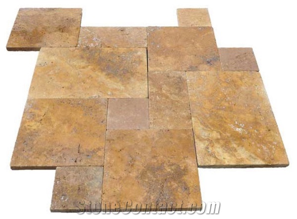 Gold Travertine Slabs and Tiles, Yellow Travertine Tiles & Slabs Turkey