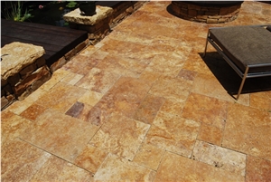 Gold Travertine Slabs and Tiles, Yellow Travertine Tiles & Slabs Turkey