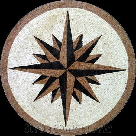 Multicolor Marble Mosaic Medallions