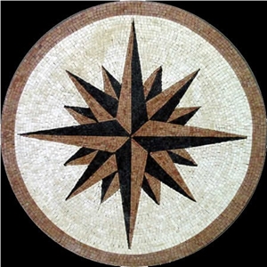 Multicolor Marble Mosaic Medallions