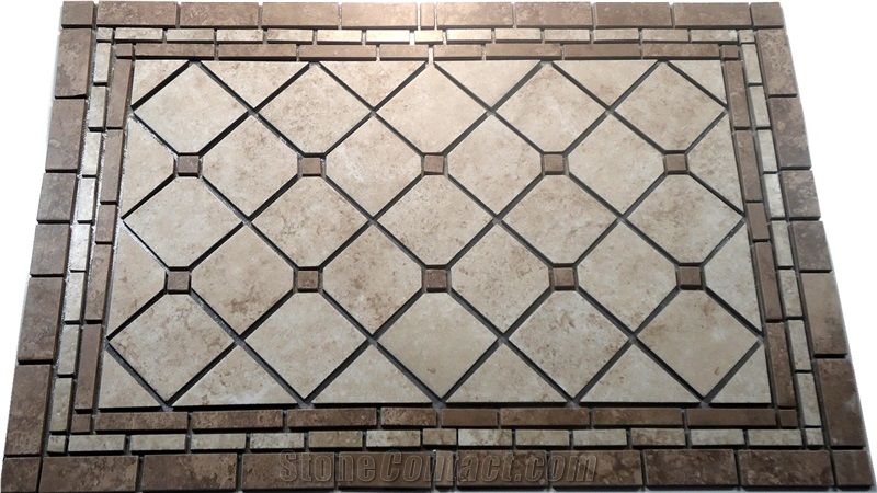 Multicolor Marble Mosaic Medallions