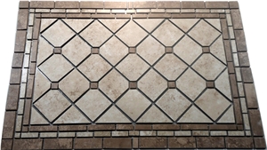 Multicolor Marble Mosaic Medallions