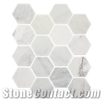 Travertine and Emperador Fume Marble Mosaic Moldings