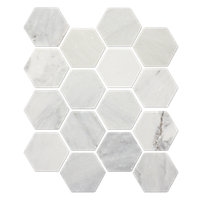 Travertine and Emperador Fume Marble Mosaic Moldings