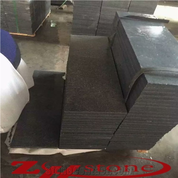 Flamed China Nero Impala,Dark Barry Grey, Padang Dunkel Granite G654 Steps, Deck Stair, Stair Riser, Treads, Staircase, Stair Threshold
