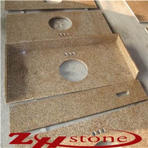 Rusty Yellow,Giallo Rusty,Yellow Rust Granite Granite G682 Bathroom Countertops, Custom Vanity Tops, Solid Surface Vanity Tops,Engineered Stone Bathroom