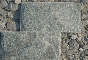 Cheap China Green Quartzite Natural Split Face Mushroom Stone&Panels,Green Quartz Mushroom Wall Cladding,Mushroomed Stone