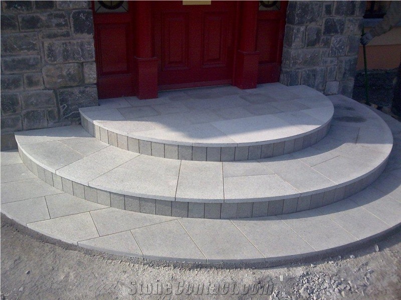 Cheap China Natural G603 Stone Granite Flamed Step&Stair,Tread,Riser