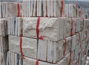 Cheap China Natural Split Face Pink Quartzite Mushroom Stone&Panels,Mushroom Wall Cladding,Mushroomed Stone