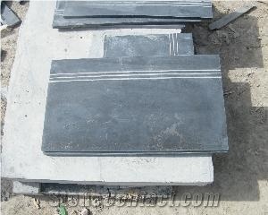 Cheap China Natural Stone Blue Limestone Honed Step&Stair,Tread