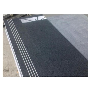 Cheap China Natural Stone Sesame Black G654 Granite Polished Step&Stair,Tread