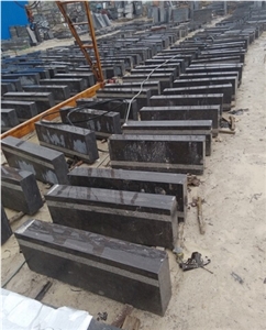 China Abosolute Black Natural Stone Shanxi Black Granite Polished Step & Stair,Tread,Riser