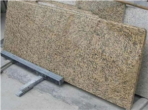 China Granite Tiger Skin Yellow Countertop,Worktop,Kitchen Countertop,Custom Countertop