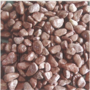 China Honed Natural Red Granite Pebble Stone,Cobbles,River Stobe