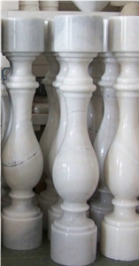 Guangxi White Marble Balustrade Railings & Baluster,Pure White Marble Baluster