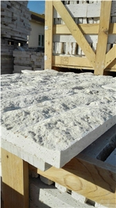 Splitface Travertine Tiles, Ready Stock Immediate Shipment, Silver Grey Travertine Building Stones
