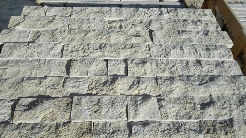 Splitface Travertine Tiles, Ready Stock Immediate Shipment, Silver Grey Travertine Building Stones