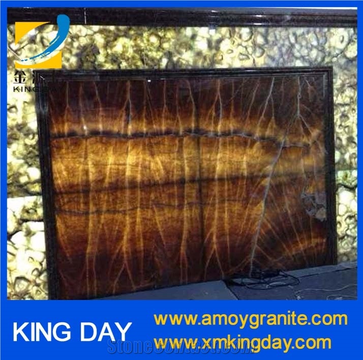 Brown Onyx Tiles, Brown Onyx Slabs, Brown Onyx Pattern