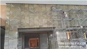 Barcelona Gold Marble Tiles & Slabs,Chinese Project Barcelona Gold Marble
