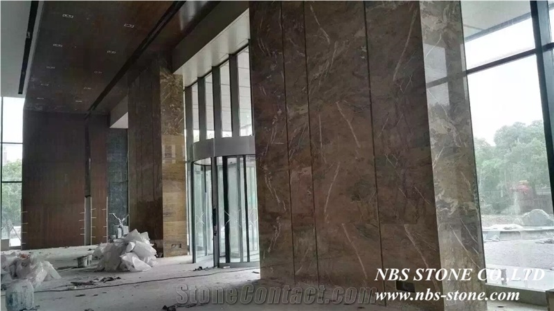 Barcelona Gold Marble Tiles & Slabs,Chinese Project Barcelona Gold Marble