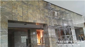 Barcelona Gold Marble Tiles & Slabs,Chinese Project Barcelona Gold Marble