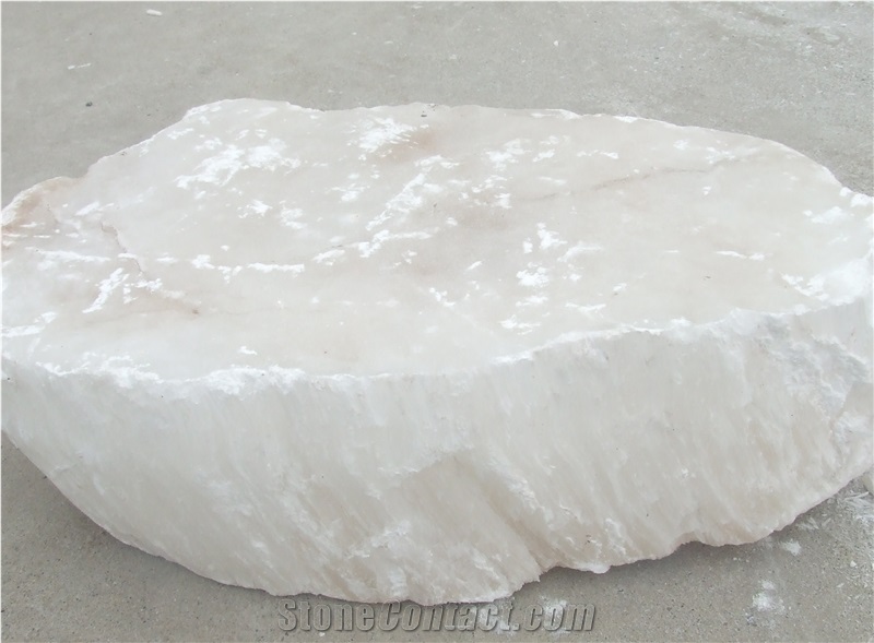 Seleniter Blocks/White Translucent Alabaster Boulders
