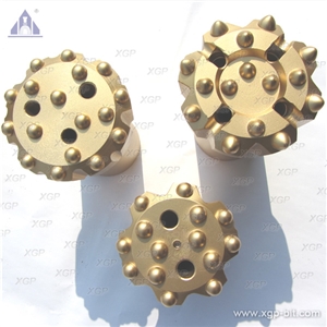 D76 89 102mm T38 T45 T51 Concave Button Bit Match with T51 Thread Rods for Rock Drilling