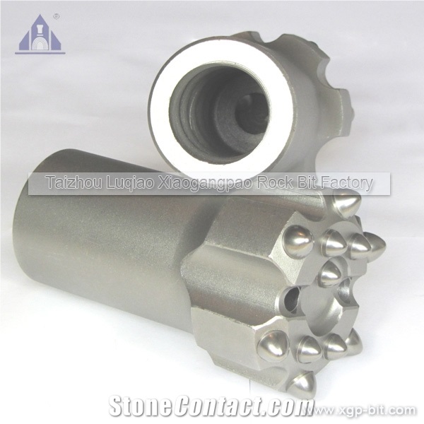 D76 89 102mm T38 T45 T51 Concave Button Bit Match with T51 Thread Rods for Rock Drilling