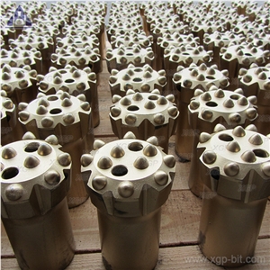 D76 89 102mm T38 T45 T51 Concave Button Bit Match with T51 Thread Rods for Rock Drilling