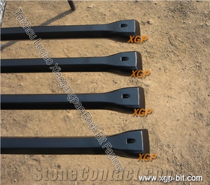 Rock Drilling Steel Integral Drill Rod with Chisel Bit for Mining and Quarrying