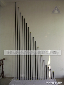 Rock Drilling Steel Integral Drill Rod with Chisel Bit for Mining and Quarrying