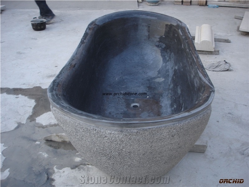 Hand-Sculpted Natural Marble Bath Tubs Surround
