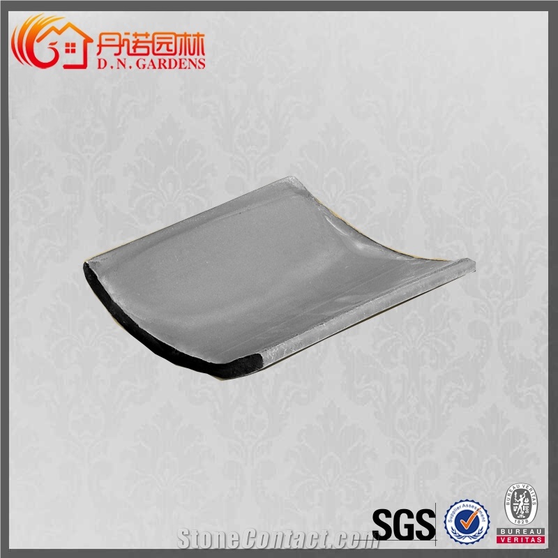 Japanese / Chinese Style Roof Tiles Unglazed for House