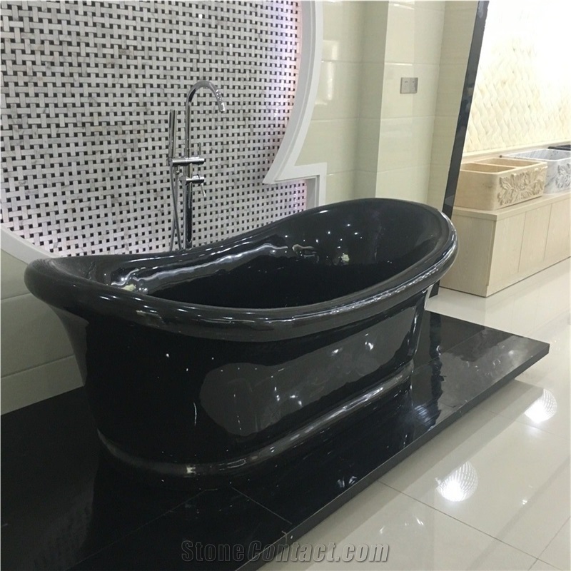 Absolute Black Granite Bathtub