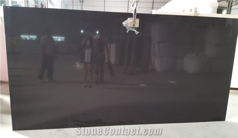 Absolute Black Quartz Stone Slabs
