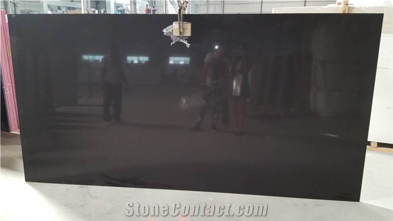 Absolute Black Quartz Stone Slabs
