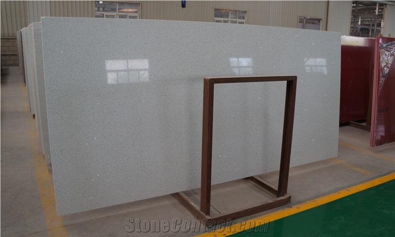 Artificial White Quartz Stone Slabs Engineered Stone