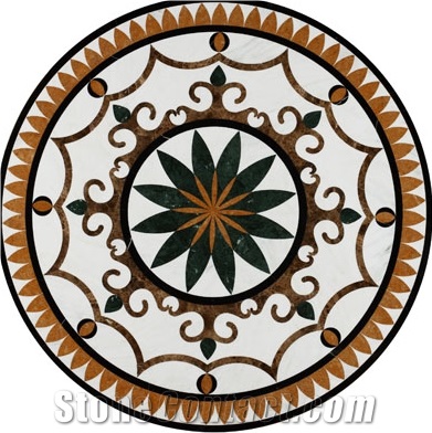 Beautiful Indoor Round Marble Medallions