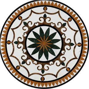 Beautiful Indoor Round Marble Medallions