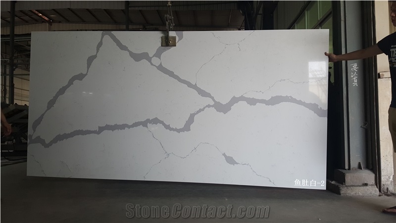 Calacatta White Quartz Stone Slabs