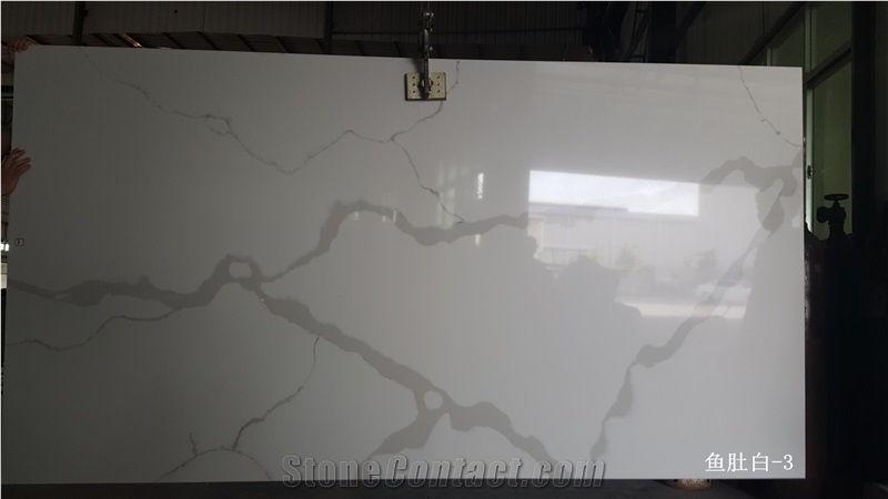 Calacatta White Quartz Stone Slabs
