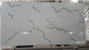 Calacatta White Quartz Stone Slabs