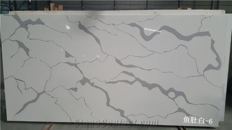 Calacatta White Quartz Stone Slabs