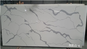 Calacatta White Quartz Stone Slabs