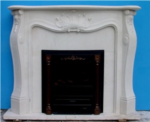 China White Marble Carving Indoor French Style Stone Fireplace-Rsc006 China White Marble Carving Indoor French Style Stone Fireplace-Rsc006