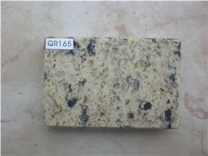 Chinese Colourful Polished Quartz Tile & Slab for Flooring
