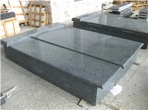 Chinese Dark Grey G654 Granite Tombstone & Monument