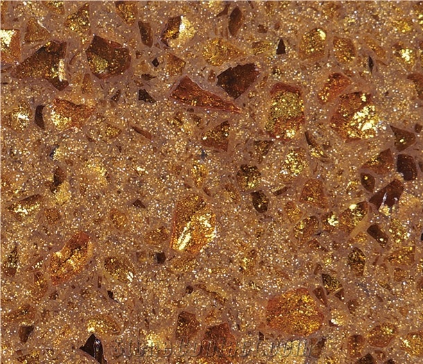 Crystal Shining Golden Quartz Stone